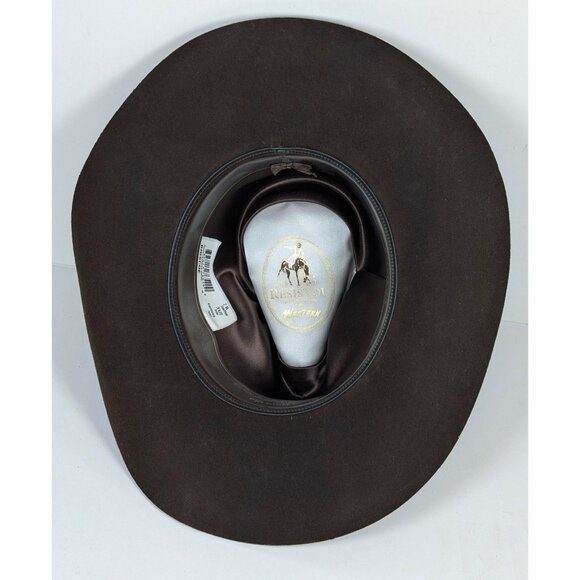 Resistol Briscoe XX Cordova Brown Cowboy Hat Sz 7 Western Wool USA Made Vintage - Picture 6 of 11